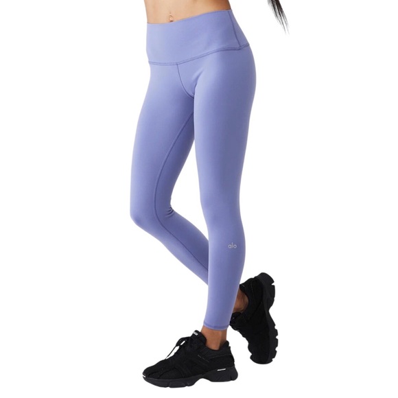 ALO Yoga Pants - Alo Yoga 7/8 High-Waist Airbrush Legging Infinity Blue S